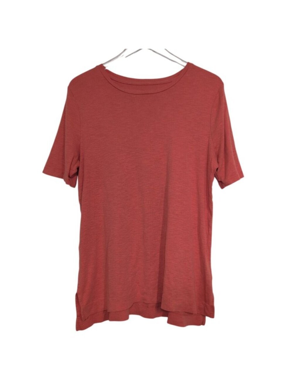 J Jill Pima Slub Tunic Womens Size Large Orange 100% Pima Cotton Lightweight